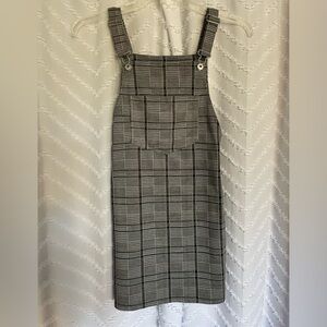 Super Cute Plaid Overalls Dress by H&M. Size 4